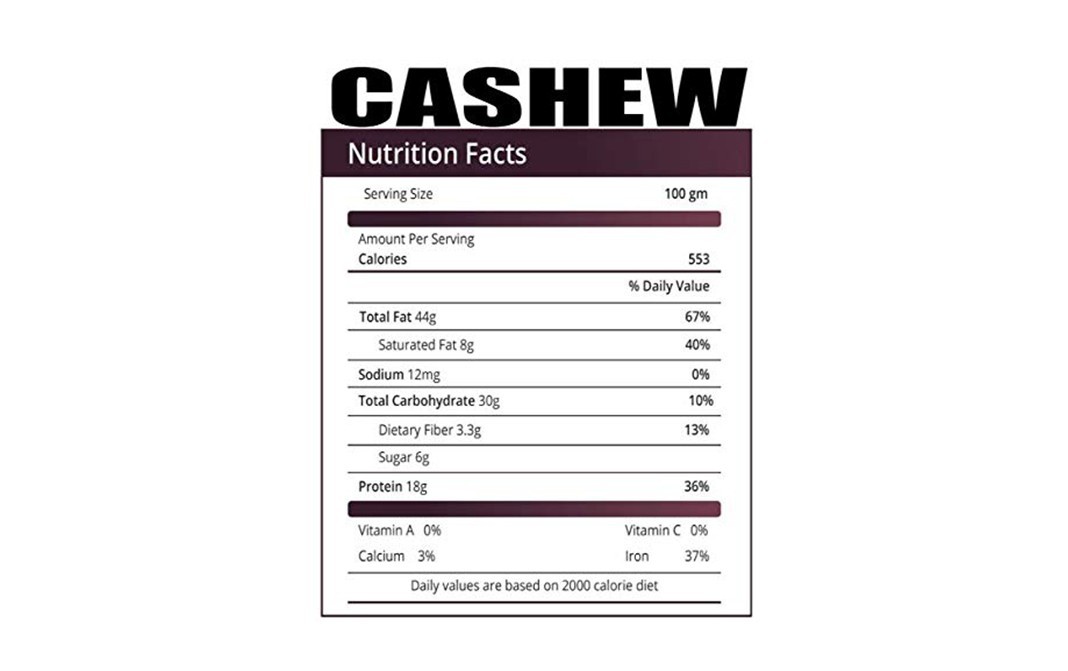 Preyaani Premium Cashews    Pack  1 kilogram